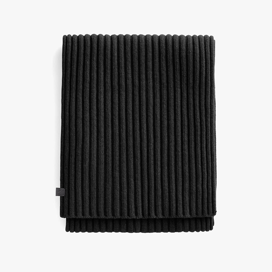 Mens Wool Cashmere Ribbed Scarf - Image 3
