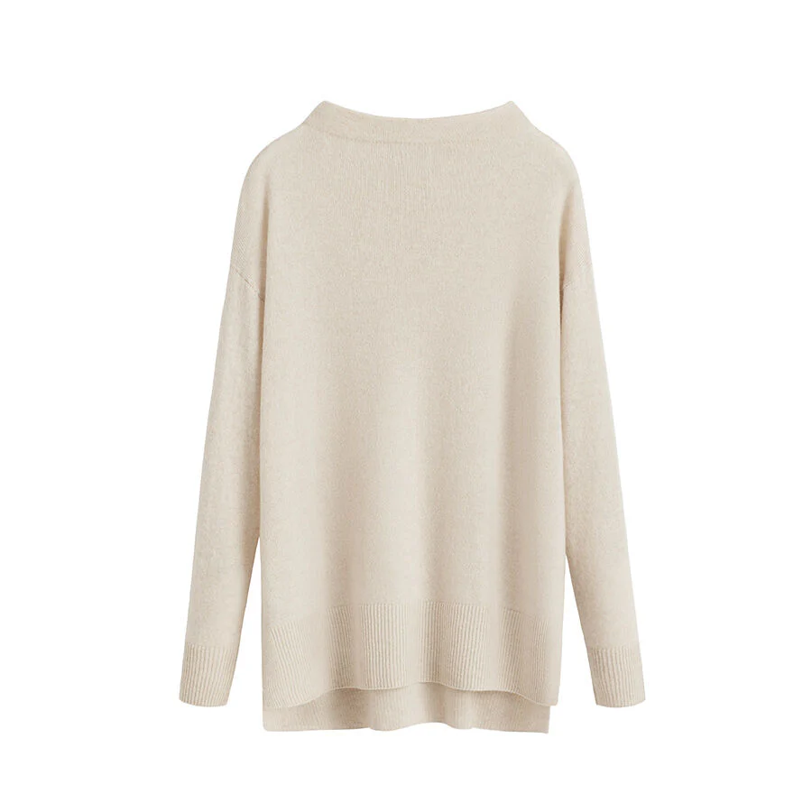 Single-Origin Cashmere Funnel Neck Sweater - Image 6