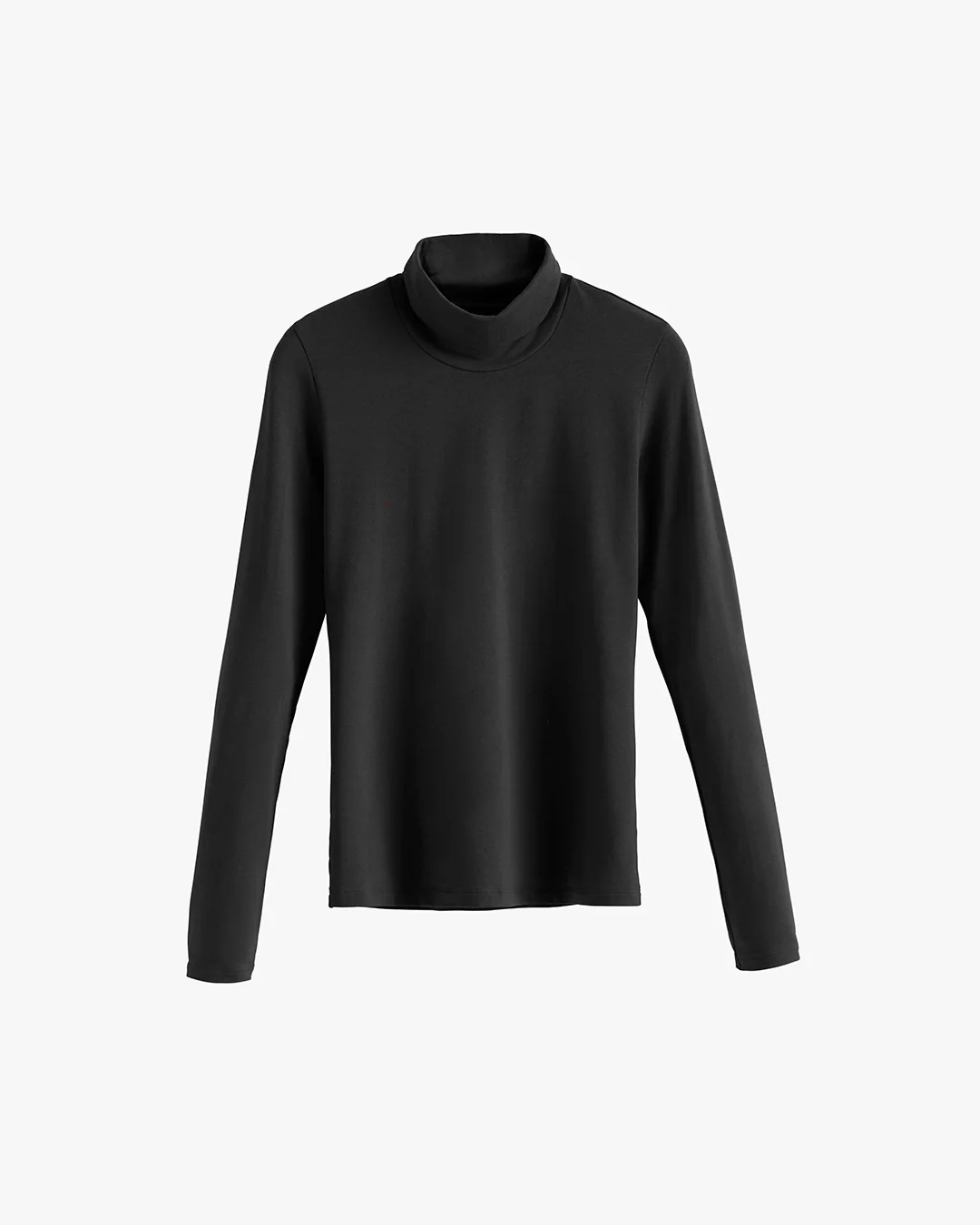 Slim Back Slit Turtleneck Tee - Image 4