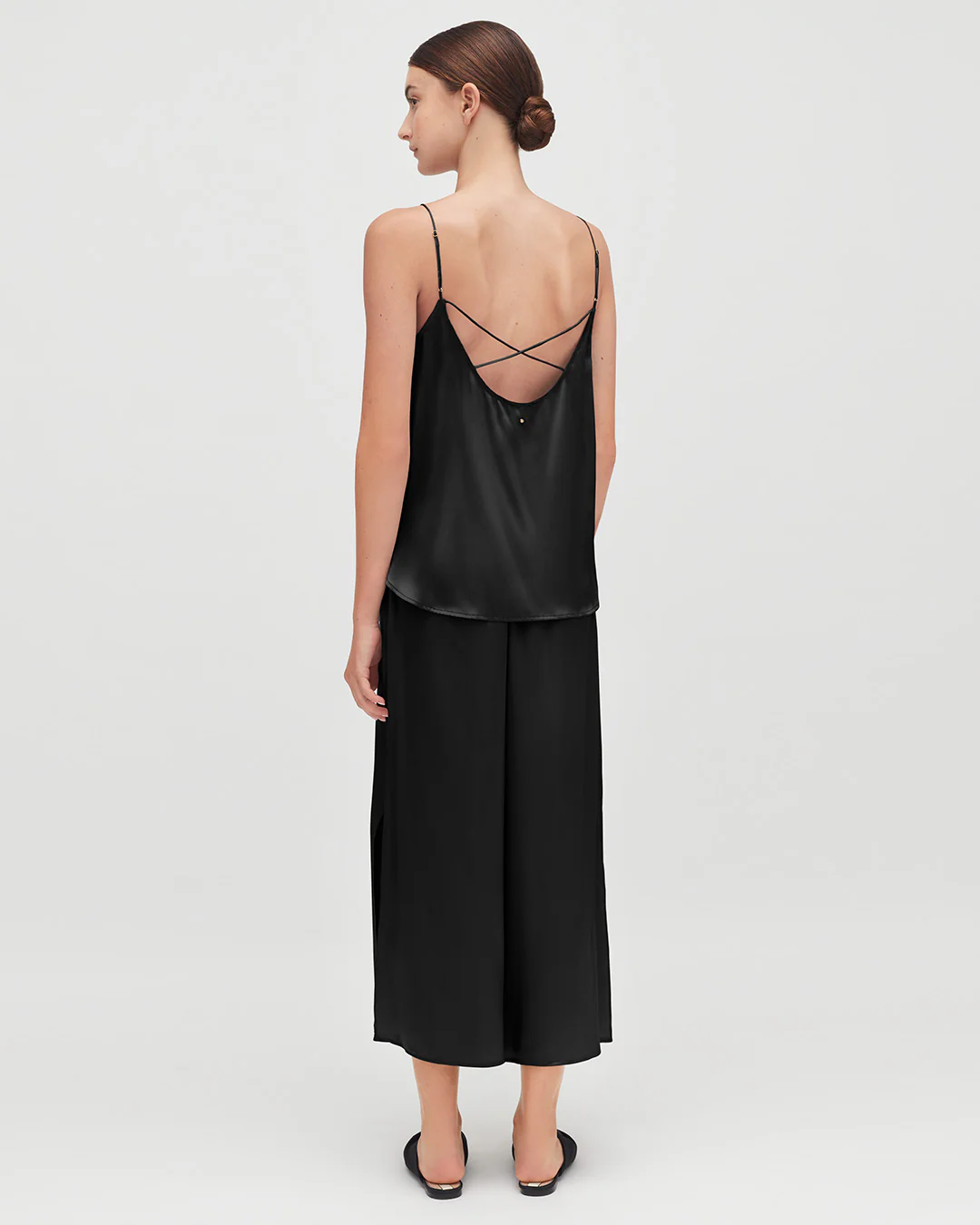 Washable Charmeuse Cropped Wide-Leg Pant - Image 28