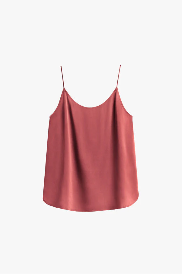 Washable Charmeuse Cross-Back Cami - Image 8