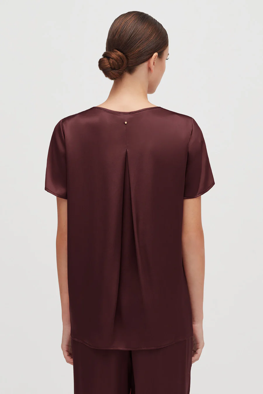 Washable Charmeuse High-Low Top - Image 32