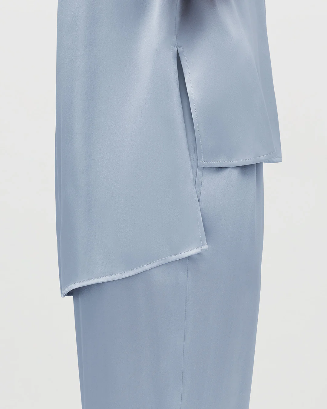 Washable Charmeuse High-Low Top - Image 8