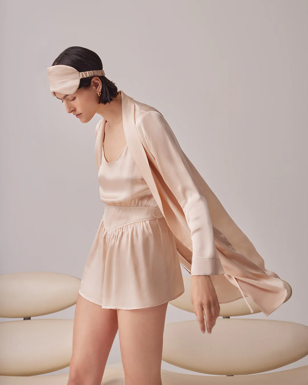 Washable Charmeuse Sleep Jumpsuit - Image 6